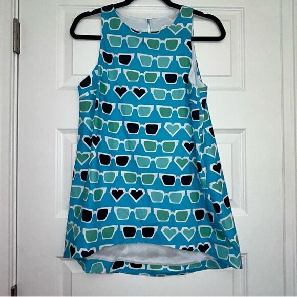 Tyler Boe Sunglass Print Sleeveless Tunic Shirt Top - Picture 1 of 7
